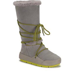 BareTraps Danney Gray Fur-Lined Cold Weather Boot. Sz: 8